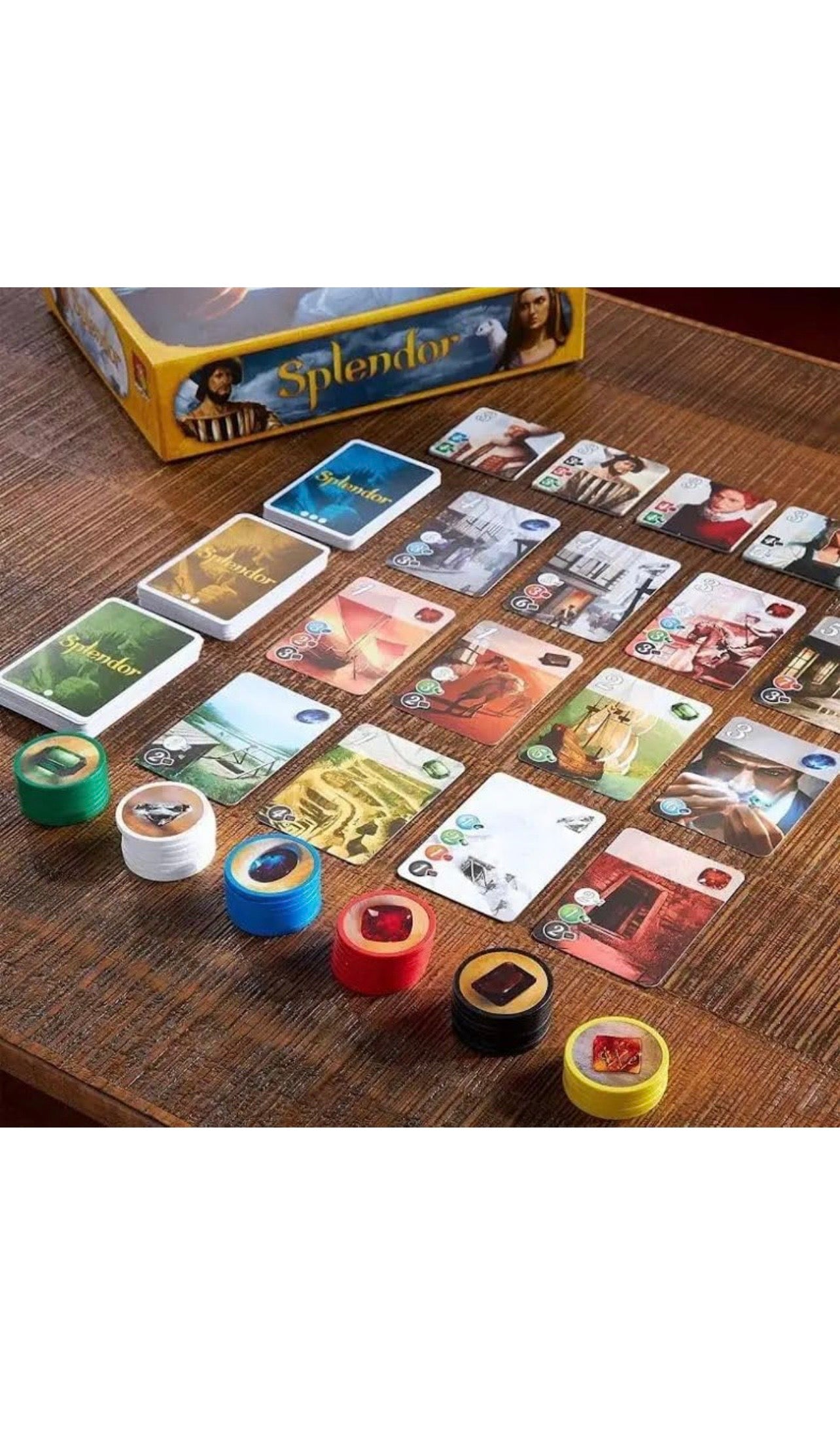 Splendor Board Game – Strategy Card & Gem Trading Game for Family & Friends