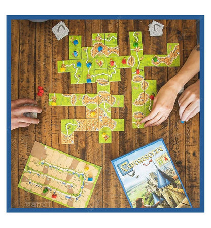 🏰 Carcassonne – Tile-Placement Strategy Board Game (Includes River + Abbot Expansions)