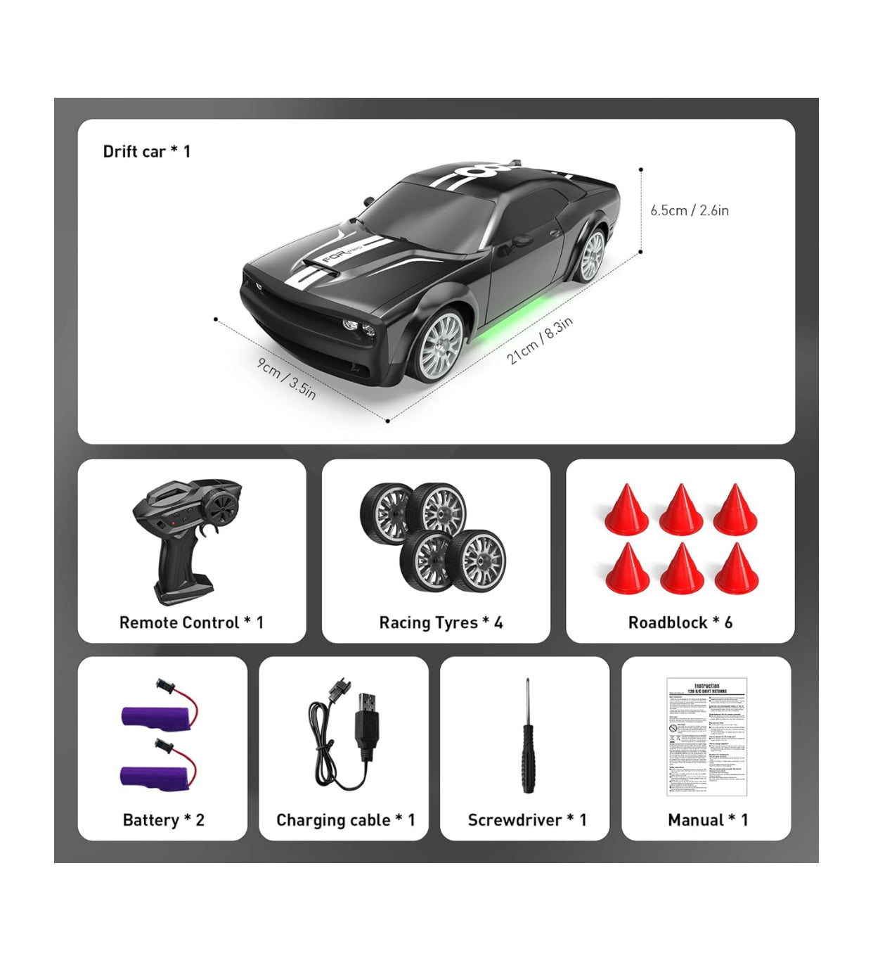 Fayee 1:20 Remote Control Drift Racing Car – 2.4GHz High-Speed RC Car