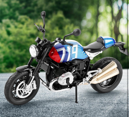 1:12 BMW R NineT Die-Cast Motorcycle Model – Premium Collectible