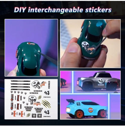 Mini 4WD High-Speed Drift RC Car – “Punisher Edition”