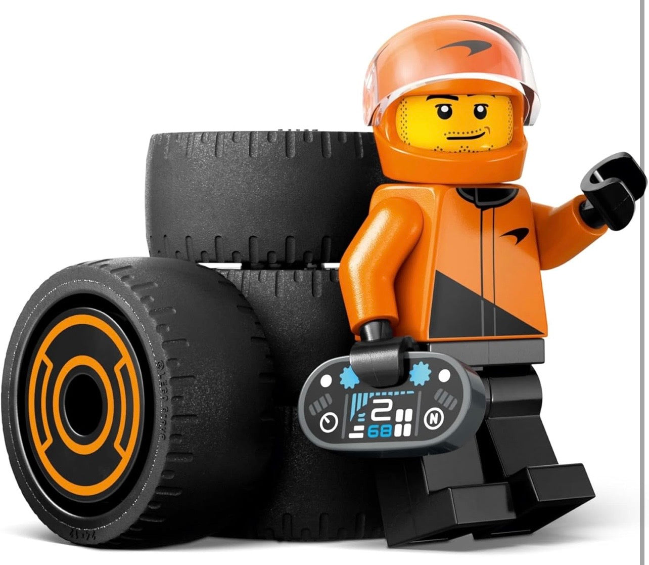 LEGO City F1 Driver with McLaren Race Car (60442) – Formula 1 Building Toy Set