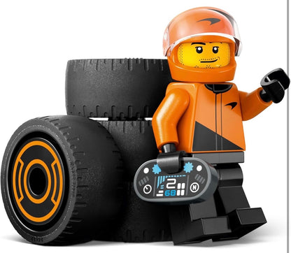 LEGO City F1 Driver with McLaren Race Car (60442) – Formula 1 Building Toy Set