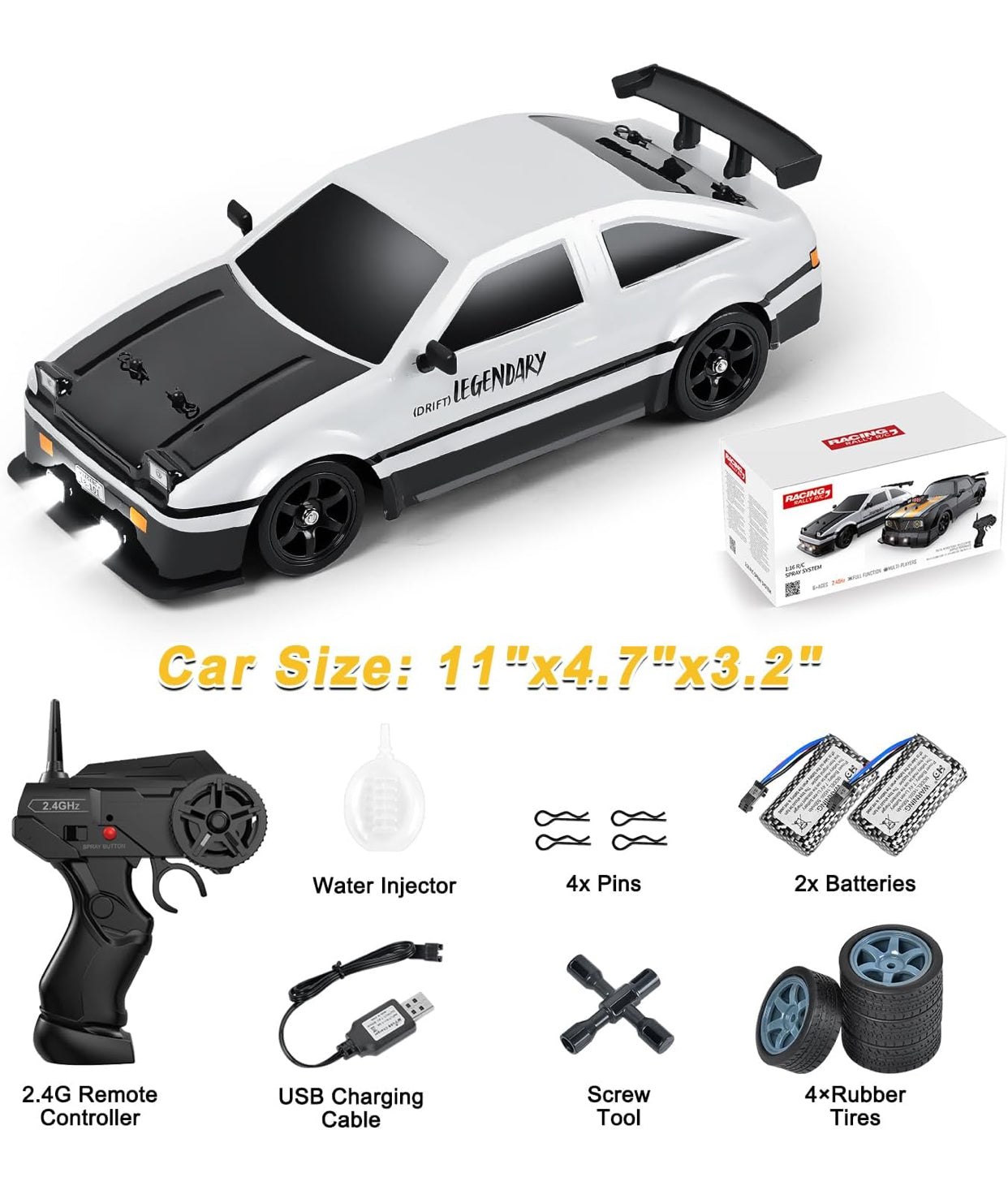 Legendary Drift RC Car – 2.4GHz High-Speed Drifting Machine