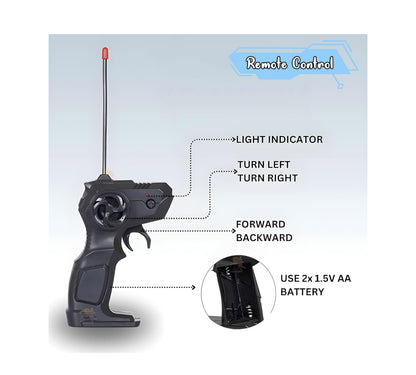 🚓 6-Wheel RC Police Truck – Heavy-Duty Remote Control Vehicle for Kids