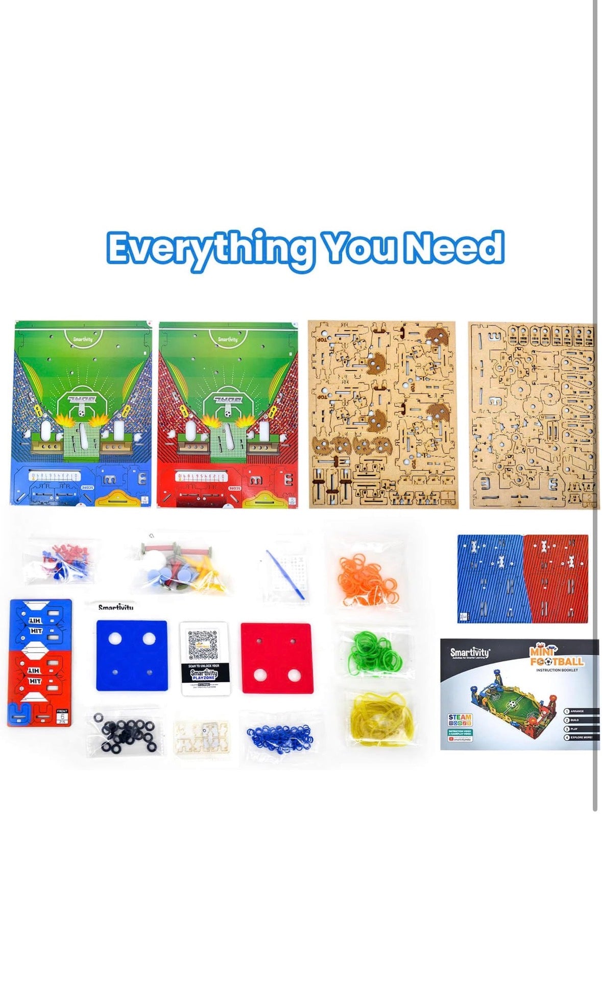 Smartivity Mini Football | DIY STEAM Building Kit for Kids 6-14 | Build Your Own Soccer Stadium | Learn Physics & Team Play | Eco-Friendly STEM Toy