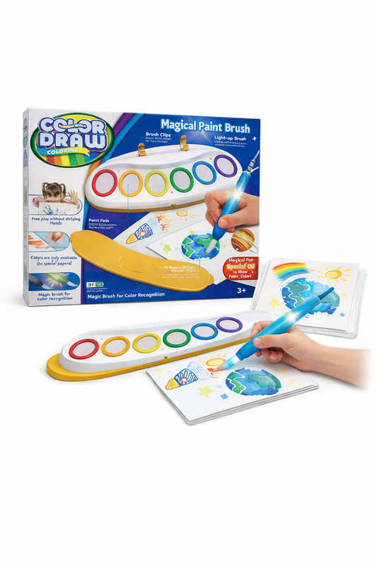 🎨 Color Draw Magical Paint Brush Coloring Set for Kids (3+)