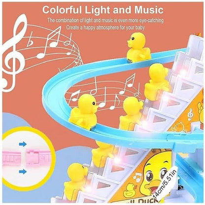 Small Duck Escalator Track Toy – Music, Lights & Moving Ducks!