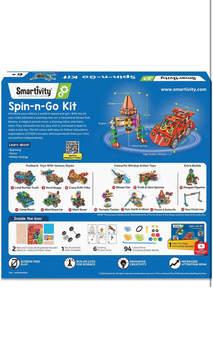 Smartivity Spin-n-Go Kit | STEM Educational DIY Toy for Kids (6+ Years)
