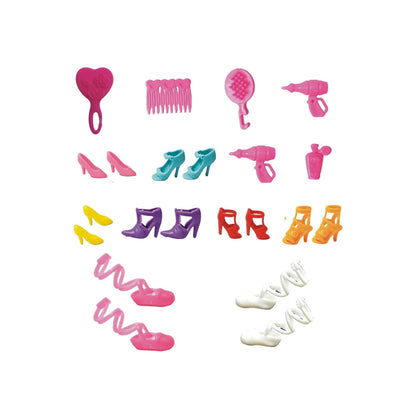 Dazzling Girl Fashion Doll – Deluxe Styling Set with Shoes & Accessories
