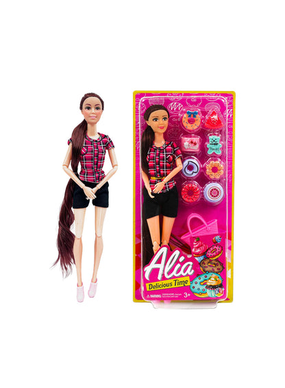 Alia Delicious Time Doll – Fashion Doll With Bakery Accessories (3+)