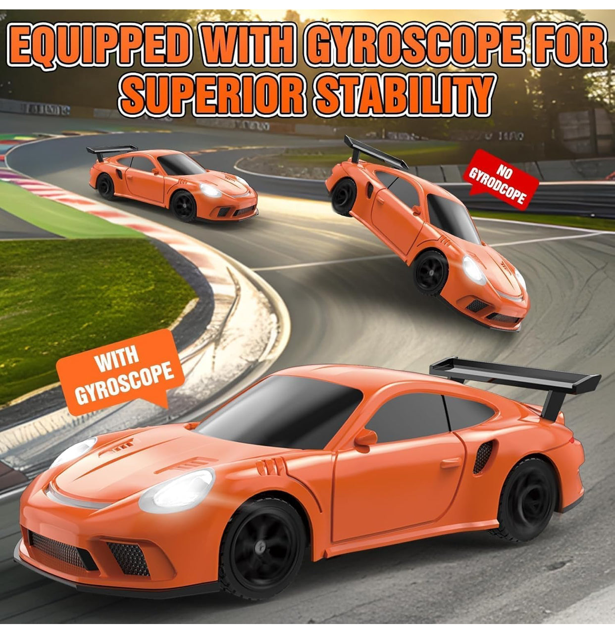 1:43 Scale 4WD RC Drift Car – High-Speed Gyro Drift Racer (15+ km/h)