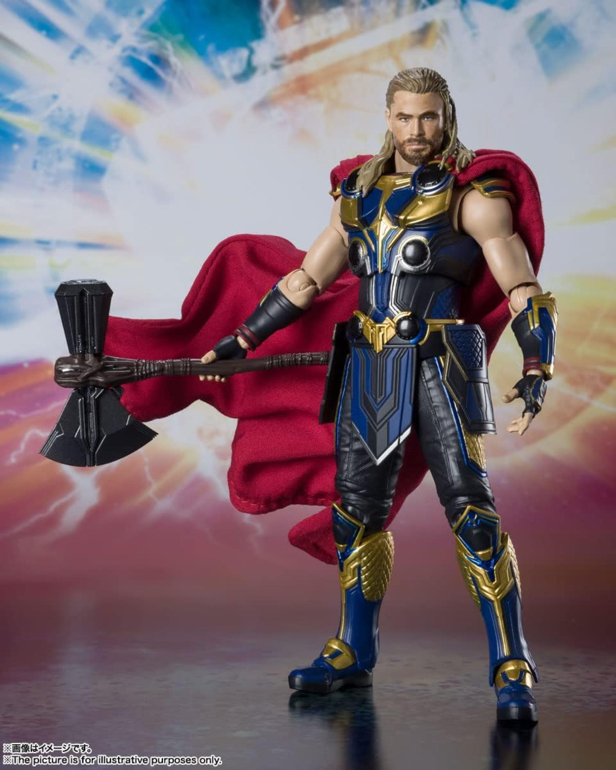 ⚡ Thor Thunder Warrior Deluxe Action Figure – Large Armored Hero with Cape & Weapon