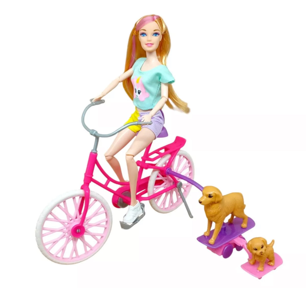 Besties Doll with Bicycle & Puppy Playset – LUMO Brilliant Toys