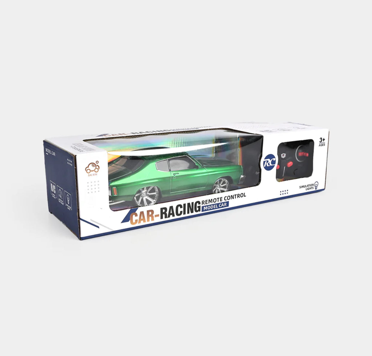 RC Classic Muscle Car – High-Speed Remote Control Car (Green Edition)