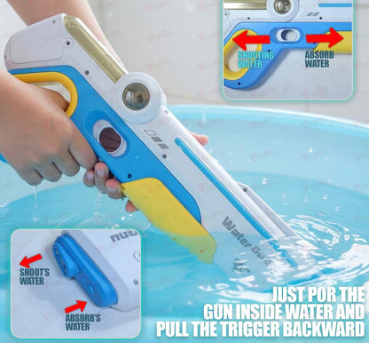 Electric Water Gun for Kids – Automatic Rechargeable Summer Water Blaster Toy with Battery & USB Charging