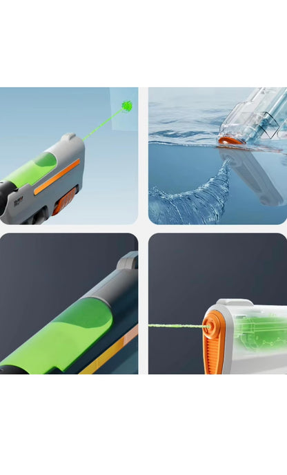 💦 Turbo Electric Water Gun – High Power Rechargeable Automatic Water Blaster for Kids