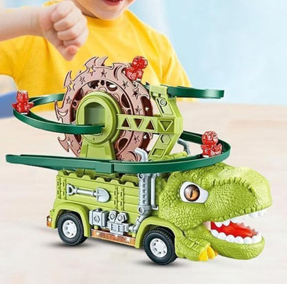 Dinosaur Spinning Track Adventure Truck – Lights & Moving Animals