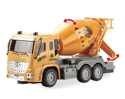 1:16 RC Construction Cement Mixer Truck – Remote Control Construction Vehicle Toy for Kids (32cm)