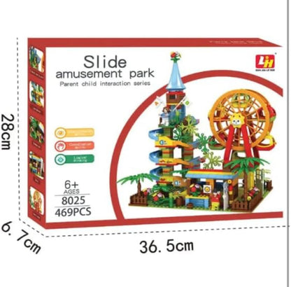 Slide Amusement Park Building Blocks Set | 469 PCS | Parent Child Interactive Toy