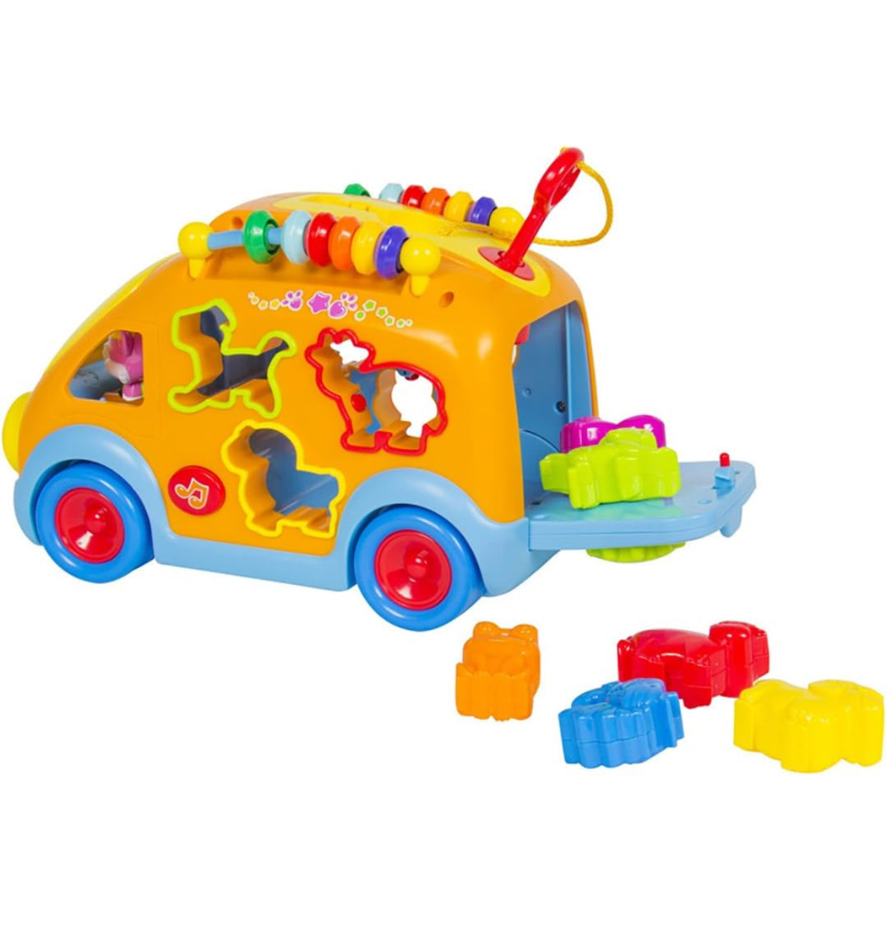Shape-Sorting Musical Activity Bus – Early Learning Educational Toy