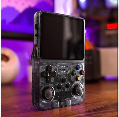 Retro Handheld Gaming Console with Large Display | Portable Game Player with Controller, Earphones & Storage Case