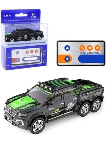 🚘 2.4GHz RC Alloy Power Truck – 6-Wheel Off-Road Remote Control Car