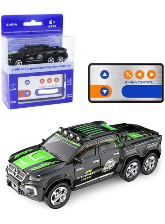 🚘 2.4GHz RC Alloy Power Truck – 6-Wheel Off-Road Remote Control Car