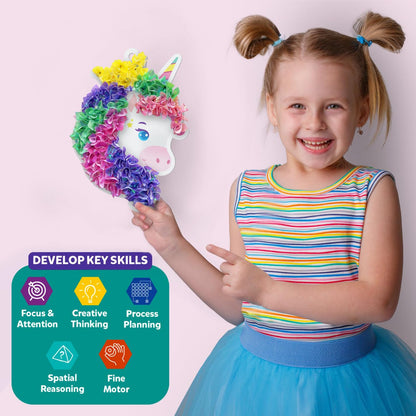 Skillmatics Poke-in Art - Magical Unicorn Dream Decor, Mess-Free Fun for Kids, DIY Craft Kits, Creative Activity, Gifts for Ages 4, 5, 6, 7, 8, 9