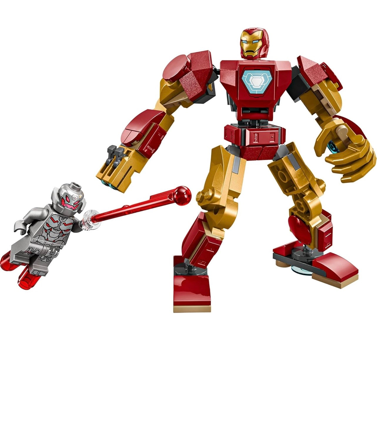 LEGO Marvel Iron Man Mech vs. Ultron (76307) – Buildable Superhero Action Figure Set