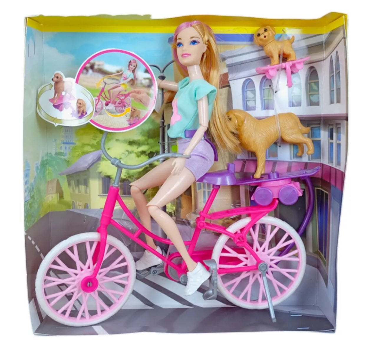 Besties Doll with Bicycle & Puppy Playset – LUMO Brilliant Toys