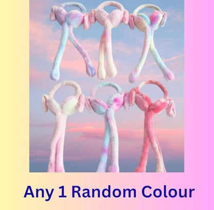 Cute Plush Winter Earmuffs with Scarf – Soft & Cozy Cold Weather Accessory