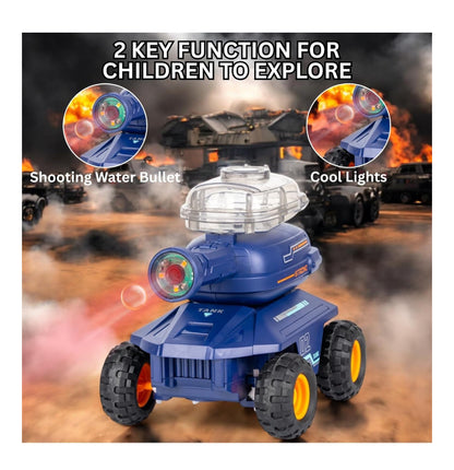 🚀 Kids Shooting Water Bullet Tank – Light & Action Toy Tank