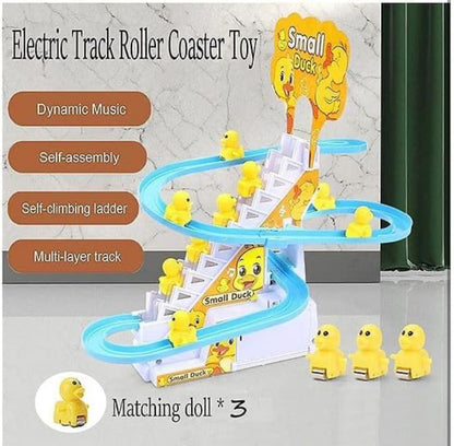 Small Duck Escalator Track Toy – Music, Lights & Moving Ducks!