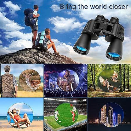 Binocular for Bird Watching with 20 x 50 Zoom Option | Long Distance Durbin for Sports Events Camping Hiking and Tourism (1Pc, Black)