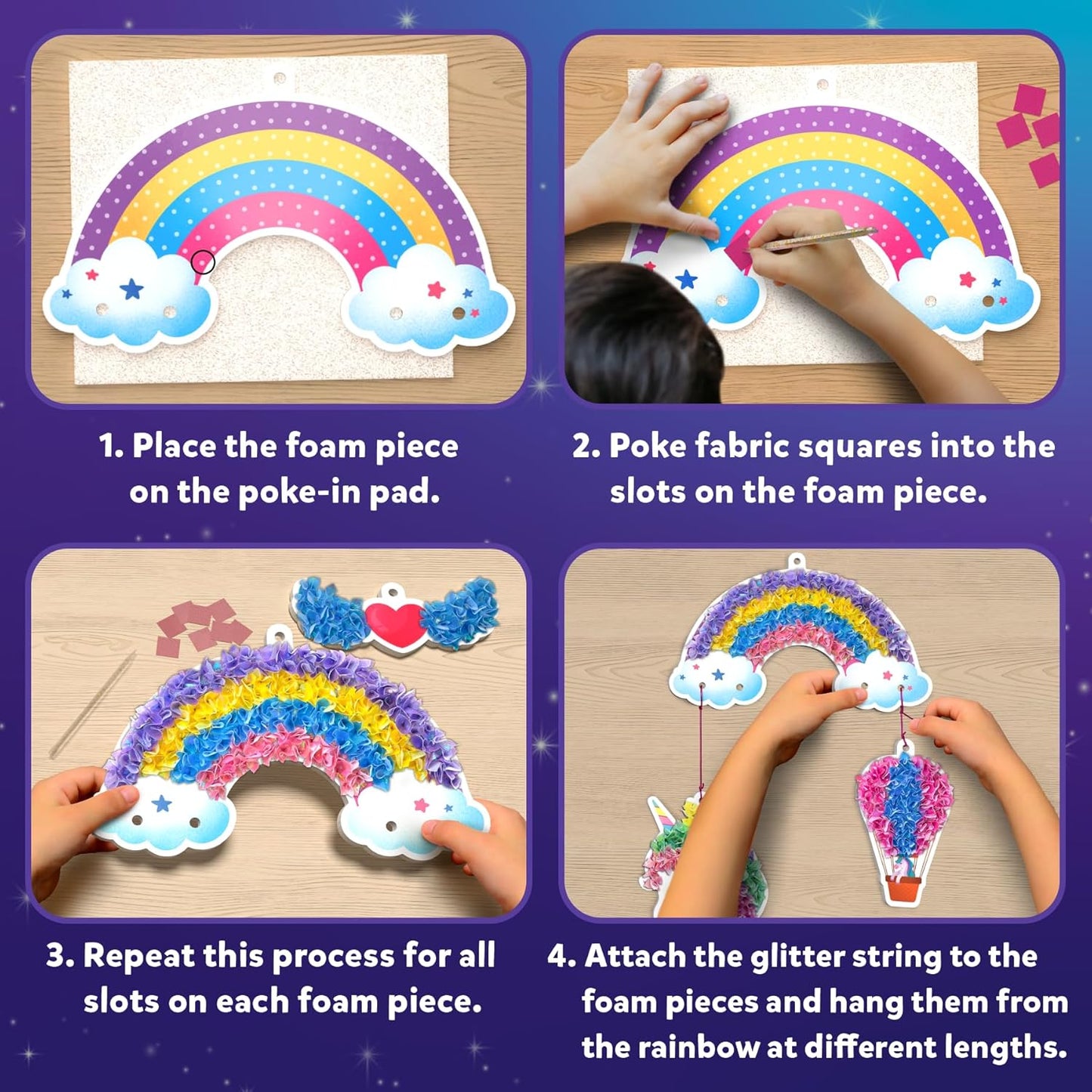 Skillmatics Poke-in Art - Magical Unicorn Dream Decor, Mess-Free Fun for Kids, DIY Craft Kits, Creative Activity, Gifts for Ages 4, 5, 6, 7, 8, 9