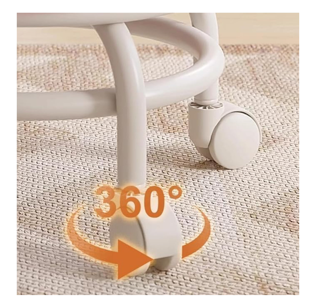 🪑 Modern Transparent Swivel Chair with Wheels – Comfort & Style Combined