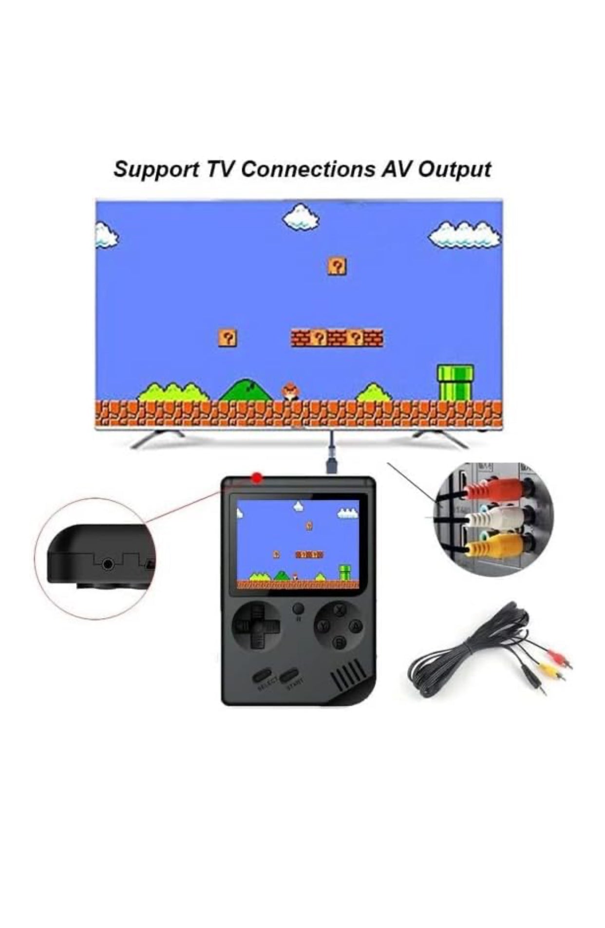 🎮 ADVANCE AD-111 Retro Handheld Game Player – 500 Built-In Games