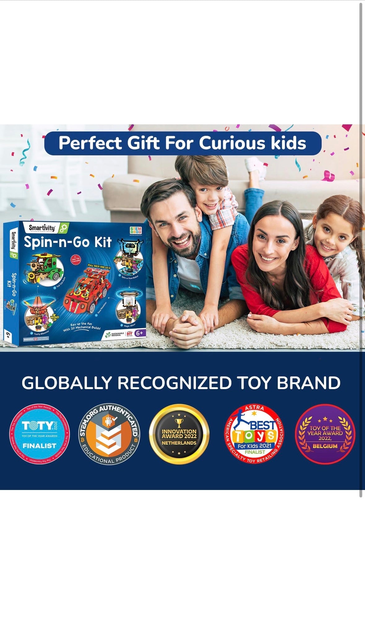 Smartivity Spin-n-Go Kit | STEM Educational DIY Toy for Kids (6+ Years)