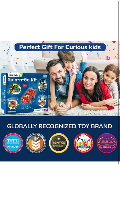 Smartivity Spin-n-Go Kit | STEM Educational DIY Toy for Kids (6+ Years)