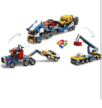 Architect 3-in-1 Vehicle Transporter Building Block Set - 264 Pieces