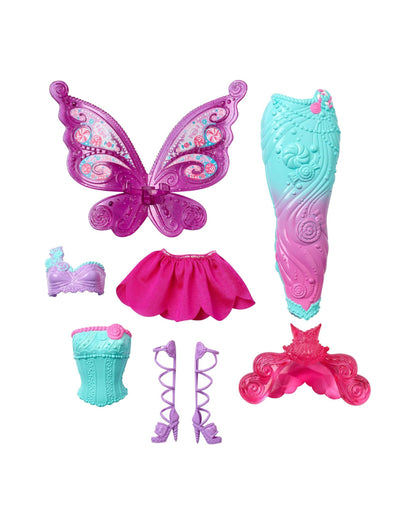 Barbie Dreamtopia Multi-Look Dress-Up Set – Fairy, Mermaid & Princess Transformations (18+ Looks)