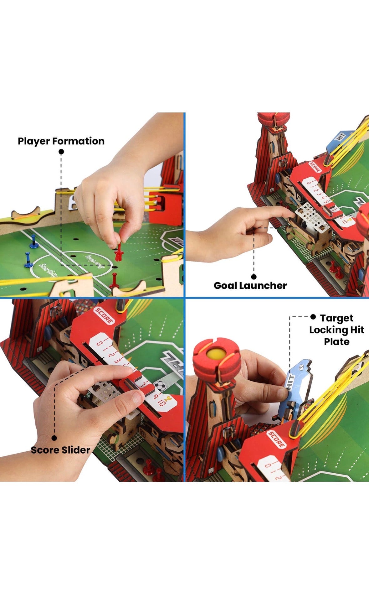 Smartivity Mini Football | DIY STEAM Building Kit for Kids 6-14 | Build Your Own Soccer Stadium | Learn Physics & Team Play | Eco-Friendly STEM Toy