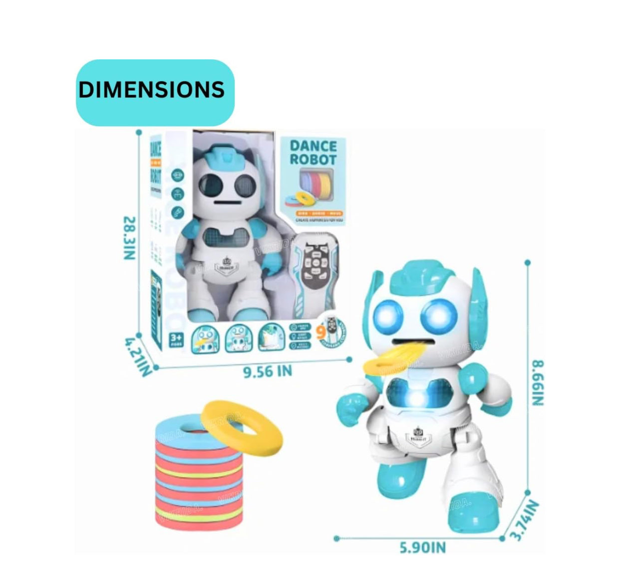 🤖 2.4GHz RC Inflatable Robot – 120cm Giant Remote Control Robot Toy