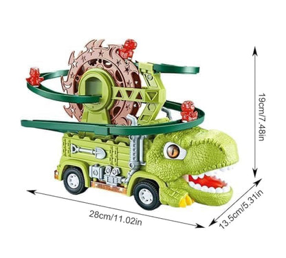 Dinosaur Spinning Track Adventure Truck – Lights & Moving Animals