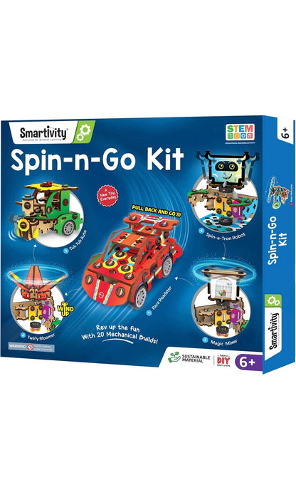 Smartivity Spin-n-Go Kit | STEM Educational DIY Toy for Kids (6+ Years)