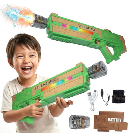 Electric LED Water Gun for Kids | Rechargeable Automatic Light-Up Water Blaster