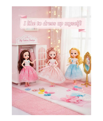 Sweet Princess Doll in Blue Sparkle Dress – Collectible Fashion Doll