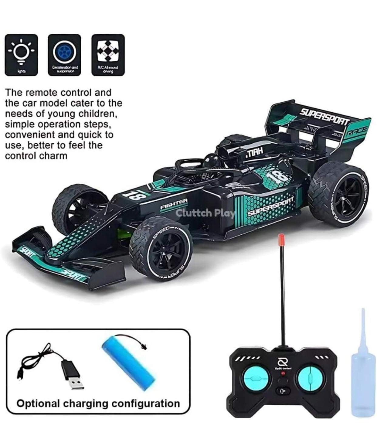 🏎️ Supersonic F1 Fighter RC Racing Car – High-Speed Wireless Remote Car