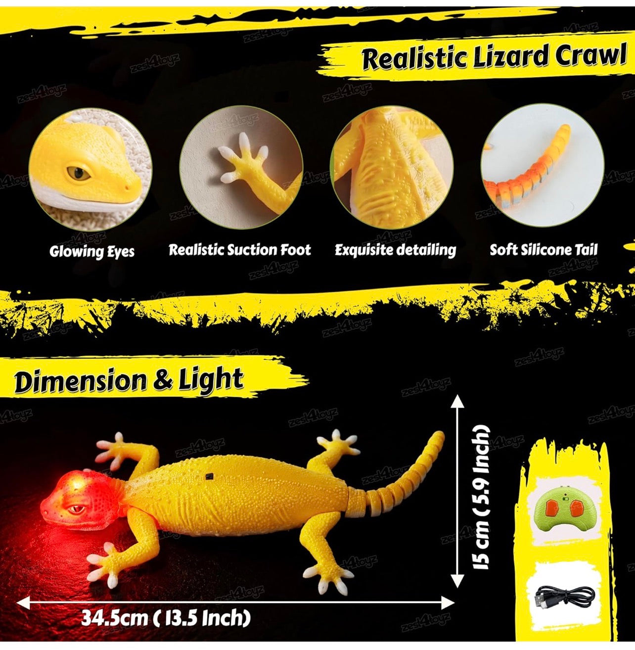 2.4GHz Remote Control Crocodile Toy – Swimming RC Animal Series with Rechargeable Battery | Ages 6+